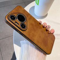 Retro Style Leather Pattern Suitable for Huawei Pura70pro Mobile Phone Case P70 Ultra Leather P70 New Model Full Inclusive Anti Fall Huawei Mate 70 white