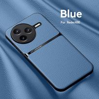 Skirta Redmi K80 K80 Pro, odos tekstūros, įmontuota magnetinė, minkšto krašto TPU, apsauganti nuo kritimo, apsauganti nuo pirštų atspaudų, telefono dėklas For Redmi K80 šviesiai mėlyna spalva