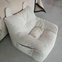 Vaikų sofa, kritimo animacinis minkštas atlošas One Size white