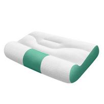 Memory Foam Cervical Pillow for Neck Strain Relief Adjustable Orthopedic Sandwich Pillow Soft Breathable Neck Pillow for All Sleepers Ages 30x50cm žalia