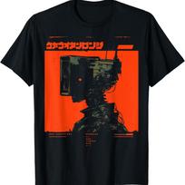 Futuristic Techwear Japanese Cyberpunk Harajuku Horror Punk T-Shirt S juoda