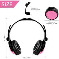 Mini Pet Headphones for Dog Cats Clothing Accessories Headphones with Adjustable Headband Used for Party Dress Supplies Gifts rožinė