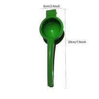 Handheld Lemon Clip Squeezer Creative Manual Fruit Juicer 1Pcs BPA Free Easy Operation for Home Kitchen Daily Use žalia