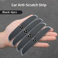 4 vnt. Automobilio durų įbrėžimų apsaugos lipdukai Bamperio Anti-collision juosta Mercedes Benz AMG W204 W203 W211 W212 W213 W205 W201 ZB6 black