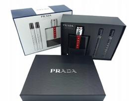 Kvepalų rinkinys PRADA LUNA ROSSA CARBON 100 ml EDT + 2x10 ml miniatiūros