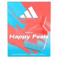 Dovanų rinkinys Adidas Vibes Happy EDP 50 ml + gelis 100 ml