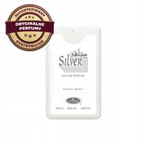 Vyrų kišeninis parfumuotas vanduo AL REHAB SILVER ARABIC FRESH WOODY 18 ml