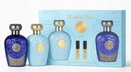 Kvepalų rinkinys Lattafa Opulent Dubai 100 ml, Blue Oud Elixir 100 ml, 2 x 4 ml