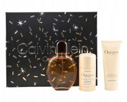 Vyrų kvapų rinkinys CK Obsession: EDT 125 ml, balzamas po skutimosi 100 ml, dezodorantas 75 g