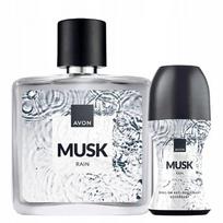 Rinkinys Avon Musk Rain: kvepalai ir antiperspirantas