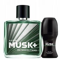 Vyrų kosmetikos rinkinys AVON Musk Metropolitano 2in1