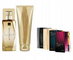 AVON ATTRACTION moterų kvepalų rinkinys 50ml su balzamu ir mėginėliu