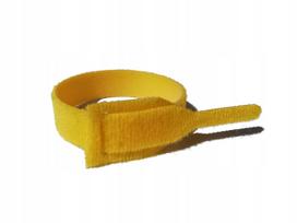 Velcro kabelių laikikliai 20x125 mm 10 vnt geltoni