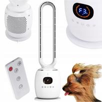 Stulpinis ventiliatorius be sparnelių, 60W, su LED ir nuotolinio valdymo pultu