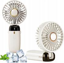 Nešiojamas ventiliatorius, 5 greičiai, LED, 15 val. veikimo, sulankstomas, USB, tylus
