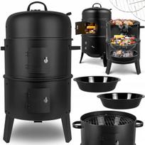 Anglinė plieno kepsninė SMOKEHOUSE, nešiojama, su grotelėmis