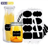 Pradžia Vandeniui atspari lenta Jam Jar Butelio etiketės Lenta Etikečių žymeklis Rašiklio etiketės Lipdukai 8pcs(1sheet)