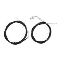 Droselio sankabos trosų komplektas PVC plienas didelio atsparumo 49cc 66cc 80cc motorizuotam dviračiui black