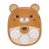 Bear Music Boxing Machine Wall Mounted Cute Cartoon Punching Trainer for Kids with Sound Effects