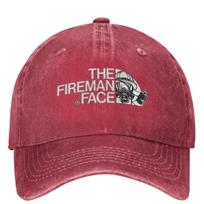 The Firefighter Face Baseball Cap Outdoor Gym Trucker Hat Spring Unisex Unisex Trendy SunProof Snapback Cap One Size