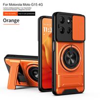 For Motorola G15 Case Moto G17 Cover Moto G15 Power G17Power Magsafe Magnetic Fold Holder Military Armor Camera Protection Cover Motorola Moto G15 Power black