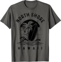 North Shore Hawaii Surf Oahu Waimea Bay Surfing Surfer T-Shirt S įvairiaspalvis