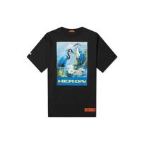 Heron Preston Heron Spausdinimo Oversized Marškinėliai Juodi/Mėlyni/Įvairiaspalviai Vyriški HMAA001F197600010488 XXS gray