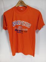 Vintage Denver Broncos T-shirt Orange AFC Champions 1986 Playoffs Men L XXXL brown