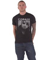 Kurt Cobain T-shirt Kurt B W Photo Nirvana new Official Mens Black Size M XXXXL black