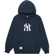 New Era FW25 MLB Team Series New York Yankees American Casual Embroidered Letter Logo Hooded Sweatshirt Unisex sweatshirt 14858061 L