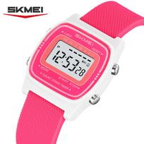 Skmei 2540 Unique  Girl Digital Watch  Silicone Strap Alarm Mode Chronometer Countdown Sports Watch Kit