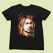 26 Kurt Cobain Nirvana Grunge Rock Icon Portrait Graphic - Men's & Women's Tee Unisex unisex T-Shirt S įvairiaspalvis
