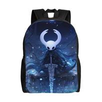 Hollow Knight Indie Games Backpack Fashion Student Business Daypack  Action Adventure Laptop Computer Shoulder Bag Gift black