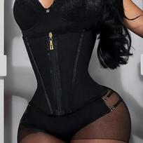 Double Layer Latex Waist Trainer Tummy Control Shaping Sports Waist Cincher S juoda