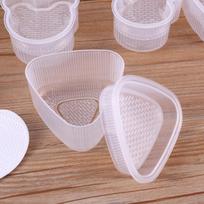 4PCS DIY Sushi Mold Onigiri Rice Ball Food Press Transparent Triangular Sushi Maker Mold Sushi Kit Kitchen Bento Accessorie skaidri