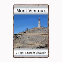 France Mont Ventoux Road Cycling Design Vintage Metal Plaques Tin Sign Interior Home Room Decoration Kitchen Wall Decor 20x30cm（7.8x11.8inch）