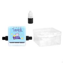 Educational Math Roller Stamp for Kids - Portable Number Teaching Tool mėlyna