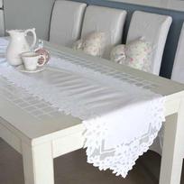 Romantic Blanc Embroidered Runner [180cm] One color
