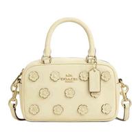Coach Satchel 18 Gėlių įkloto odinė peties rankinė per petį Maža Mėnesienos moteriška rankinė CAJ99-IMXVE Basic Set (Bag+Dust Bag)