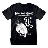 Death Note Unisex Adult Mono Sketch T-Shirt S juoda