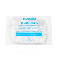 Vienkartinės plastikinės pirštinėsMaistui skirtos Indų plovimo Maitinimo ir Grožio pirštinės English bag -100 pieces blue
