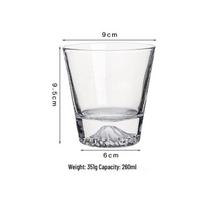 Fuji Glacier Souvenir Whiskey Glass with Iceberg Design 201-300ml white
