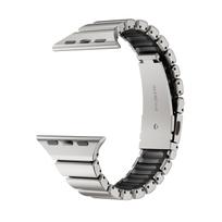 Rubber Stainless Steel Bracelet for Apple Watch Series 11 10 42mm 9 8 7 41mm Women Band for iWatch 6 5 4 se 3 2 40mm 38mm Straps 38mm 40mm 41mm &A juoda