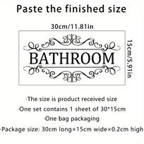 Waterproof Bathroom Wall Sticker PVC Home Art Room Decor Wall Door Stickers Bathroom Decoration Decal Home Supplies