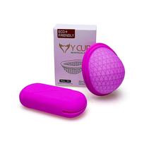 New Reusable Menstrual Disc - Menstrual Cup S raudona