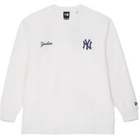 New Era FW25 MLB Team Series New York Yankees Waffle Letter Logo Print Embroidered Loose Casual Long Sleeve T-Shirt Unisex T-Shirt 14858057 XL