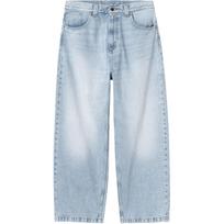 Carhartt WIP SS26 Brandon Pant Loose Straight Leg Logo Zipper Comfortable Simple Jeans Men pants I035893-01-WU XS
