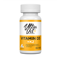 ULTRAVIT Vitaminas D3 4000IU + K2, 60 kapsulių