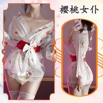Seksualus kimono seksualūs apatiniai viliojimas kerėjimas flirtas žavus aistra uniforma cosplay kostiumas One size gray