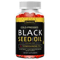 Taoters Cold Pressed Black Seed Oil Soft Capsules Black Seed Oil Hair and Skin Care 120 Capsules 120 capsules